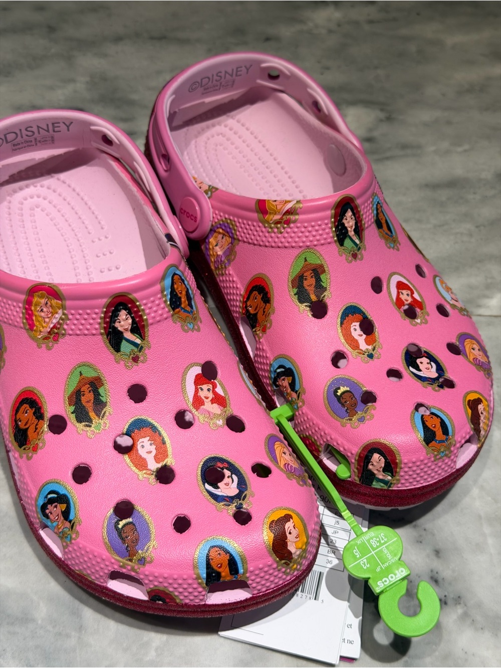 Kids' Pink Disney Princess Clog-Style Slip-Ons